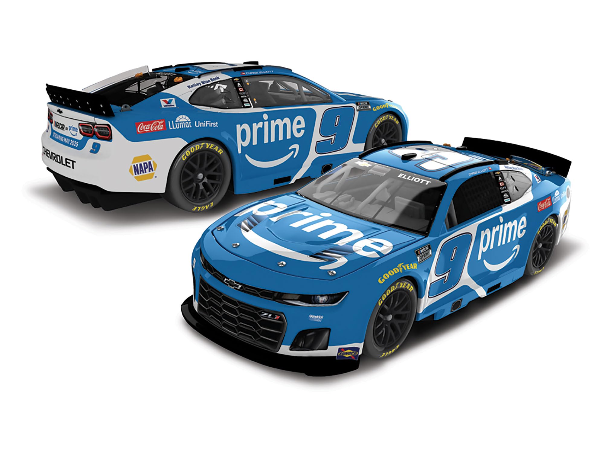 Amazon.com: Chase Elliott 2025 9 Color Chrome Chevrolet – 1:24